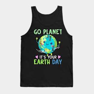 Happy Earth Day 2024 Funny Earth Day Dab Tank Top